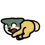 🏃‍♂️ corsa, cane, spaventato, cartone animato, animazione telegram sticker