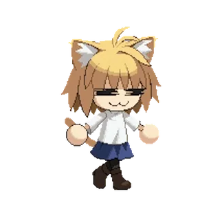 😺 猫, 猫娘, 动漫, 漫画, 可爱, 卡哇伊 telegram sticker