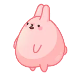 🤑 geld, rijk, konijn, cartoon, rijkdom, overvloed, feest telegram sticker