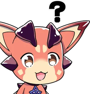 ❓ 귀여운, 애니메이션, 물음표, 혼란스러운, 카와이, 표정 telegram sticker