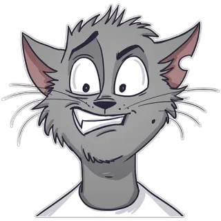 😀 cat, cartoon, funny, meme, animal whatsapp sticker