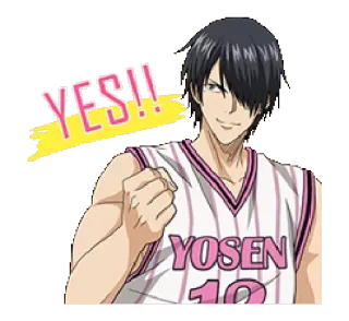 👏 YES!! Anime, Sim, Basquete, Esportes, Yosen telegram sticker