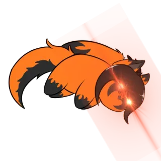 🛏 fuchs, schläfrig, tier, orange, niedlich telegram sticker