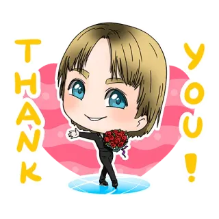 🤗 THANK YOU! terima kasih, buket, bunga, chibi, kartun, terima kasih whatsapp sticker