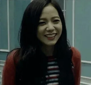 😂 Jisoo знаменитость, корейский, певец, портрет, женщина, улыбается telegram sticker