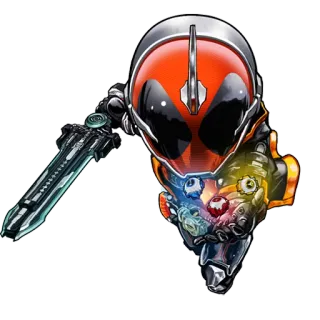 👁 hero, sword, power, superhero, comic, cartoon, fighter telegram sticker