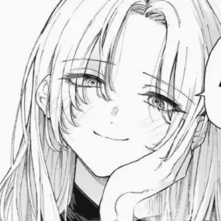 😉 Anime, Mangá, Mulher, Garota, Sorriso telegram sticker