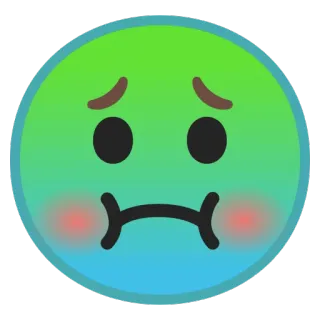 🤢 Emoji, Sakit, Sedih, Tidak bahagia telegram sticker