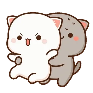 💬 кот, стикер, милый, мультфильм, животное, игривый, причудливый whatsapp sticker