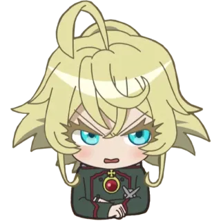 😠 Tanya von Degurechaff Saga of Tanya the Evil Anime, Militär, Isekai, Chibi, Tanya Degurechaff, Saga der Tanya, Manga whatsapp sticker