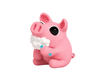 🪥 หมู, ของเล่น, สัตว์, สีชมพู, น่ารัก telegram sticker