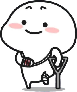 🤕 Cartoon, Personage, Schattig, Lopen, Gewond telegram sticker