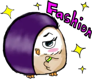 😶 Fashion мода, милый, персонаж, блестки telegram sticker