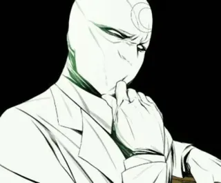 🌙 Moon Knight มูนไนท์, มาร์เวล, ซูเปอร์ฮีโร่, ตัวละครในการ์ตูน whatsapp sticker