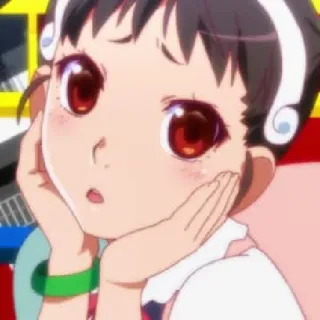 🧿 Mayoi Hachikuji Monogatari Anime, Mädchen, Mayoi Hachikuji, Monogatari-Reihe, Süß, Charakter, Anime Mädchen telegram sticker