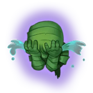 😢 Amumu League of Legends sad, crying, mummy, video game, character telegram sticker