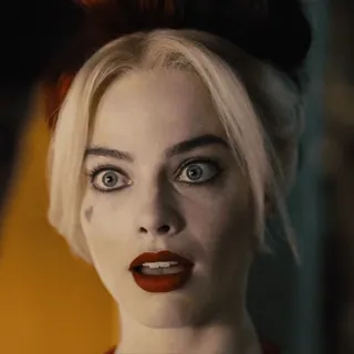 🍫 Harley Quinn harley quinn, dc comics, margot robbie, penjahat, komik, karakter whatsapp sticker