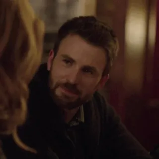 🦇 Chris Evans Chris Evans, attore, celebrità, uomo, barba, ritratto telegram sticker