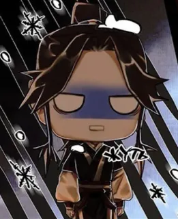 🤕 XYZ Q版, 卡通, 动漫, 雪, 人偶, 可爱, 角色 telegram sticker