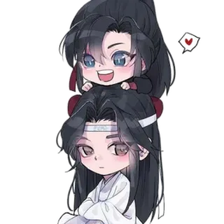 🏵 Chibi, Carino, Anime, Personaggi, Pila telegram sticker