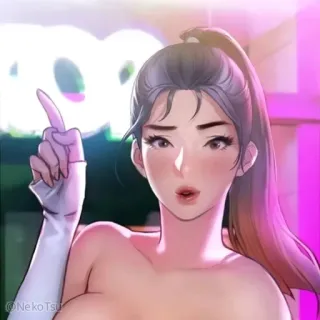 😙 Anime, Dessin animé, Femme, Fille, Art numérique telegram sticker
