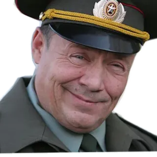 😏 militar, uniforme, oficial, hombre, ejército telegram sticker