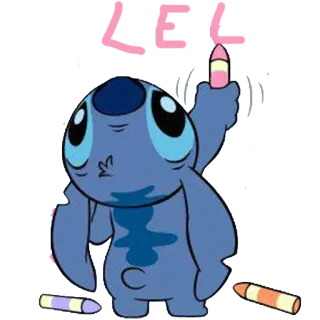 🐨 Stitch LEE Stitch, Lilo & Stitch, cartoon, alien, drawing, cute telegram sticker