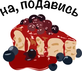🍰 cake, dessert, berry, food, sweet, cheesecake telegram sticker