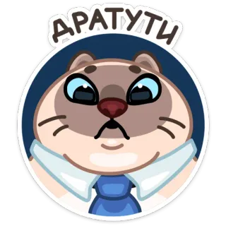 👋 ARATUTI кот, животное, мультфильм, милый, смешной, Aratuti telegram sticker