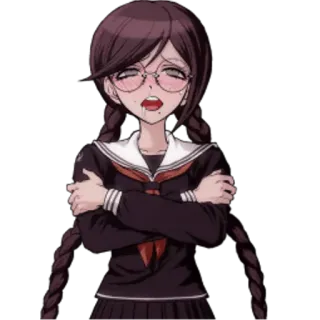 😳 Toko Fukawa Danganronpa Anime, Ragazza, Toko Fukawa, Danganronpa, Uniforme scolastica telegram sticker