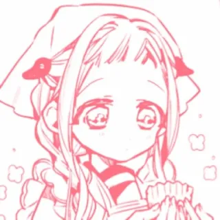 🍒 Nene Yashiro Toilet-Bound Hanako-kun Anime, Manga, Carino, Nene Yashiro, Toilet-Bound Hanako-kun, Rosa telegram sticker