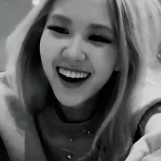 ๐ Rose Rose, Blackpink, K-pop, cantante, sorridente, felice telegram sticker