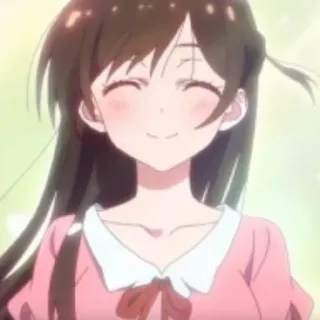 🥰 Anime, Cô gái, Nụ cười, Vui vẻ, Hoạt hình, Nhân vật whatsapp sticker