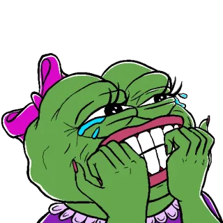 😂 Pepe the Frog Meme, Pepe, Rana, Pianto, Emozionale, Internet whatsapp sticker