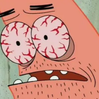 🍨 Patrick Star Spongebob Squarepants patrick, spongebob, cartone animato, occhi, meme telegram sticker