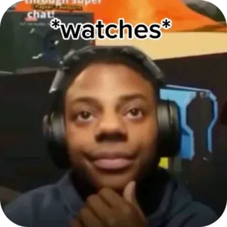 🙂 IShowSpeed *watches* whatsapp sticker