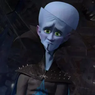 🌟 Megamind Dessin animé, Méchant, Animation, Personnage, Super-méchant, Bleu, Mème telegram sticker