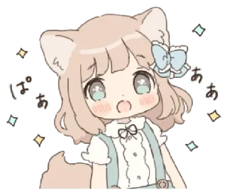 ❄️ ああ
ぱ Anime, Kawaii, Lindo, Chica, Brillo telegram sticker