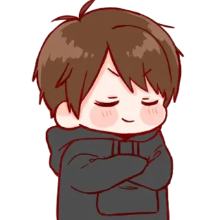 ❤️ Anime, Junge, Cartoon, Charakter, Chibi, Süß telegram sticker