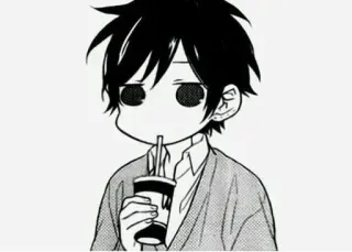 🖤 Anime, Manga, Junge, Trinken, Süß telegram sticker