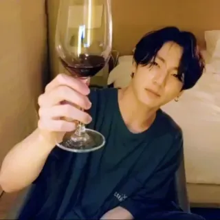 💜 wine, drinking, person, alcohol, glass, male telegram sticker