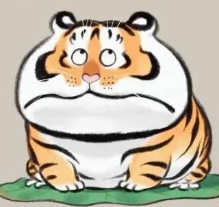 🐯 เสือ, สัตว์, การ์ตูน, สติกเกอร์, น่ารัก, ภาพประกอบ whatsapp sticker