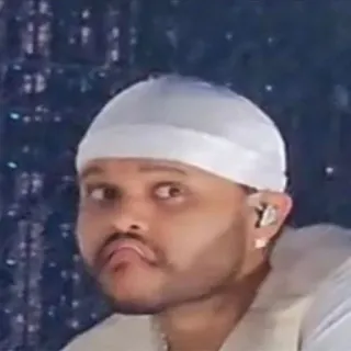 🙁 The Weeknd singer, musician, performer telegram sticker