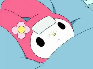 🤕 My Melody 마이멜로디, 산리오, 만화, 카와이, 귀여운, 애니메이션 telegram sticker
