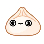 😊 raviolo, cibo, kawaii, carino, cartone animato telegram sticker