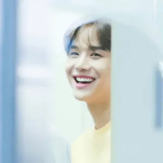 🔥 pessoa, sorrindo, homem, coreano whatsapp sticker