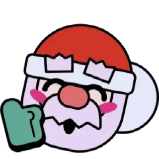 👍 Weihnachtsmann, Weihnachten, Winter, Feiertag, festlich, Figur, Cartoon telegram sticker