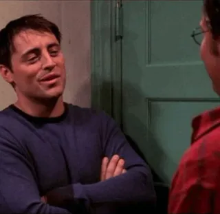 😎 Joey Tribbiani Friends Joey Tribbiani, Przyjaciele, Serial TV, Sitcom, Lata 90 telegram sticker