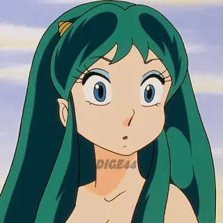 😯 Lum Invader Urusei Yatsura DIGE44 Anime, Cô gái, Lum, Urusei Yatsura telegram sticker