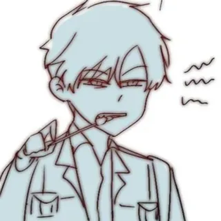 🎧 Anime, Ilustração, Mangá, Desenho animado, Personagem, Desenho whatsapp sticker